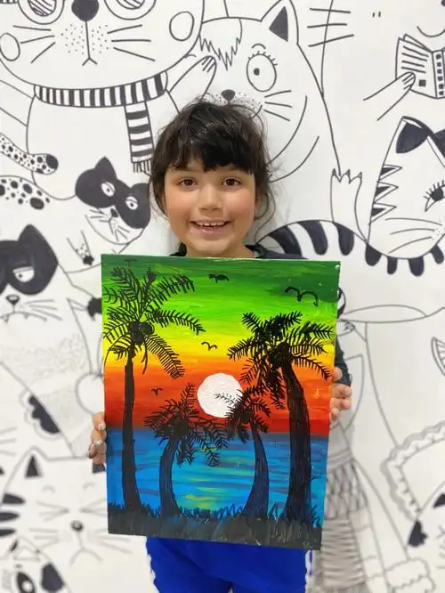 丙烯画水彩画儿童画幼儿创意美术绘画