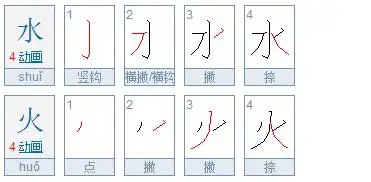 水的笔顺正确写法有教程