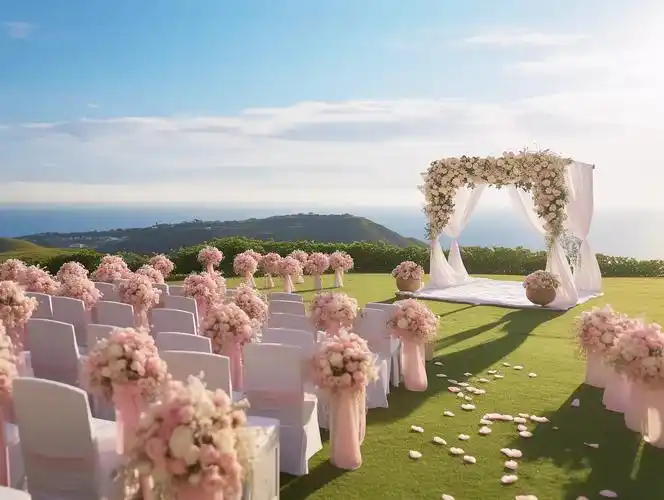 西式婚礼户外婚礼布置现场浪漫唯美