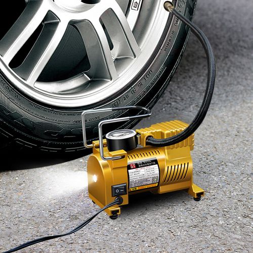 轮胎胎压电动打气筒车用小轿车便携式加气泵 车载充气泵【铜芯电机 送