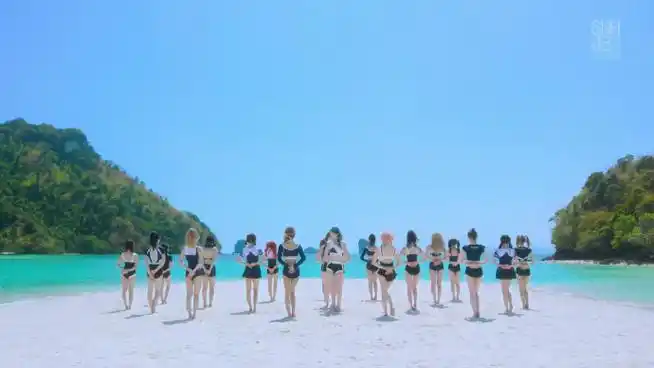 snh48爱的回响泳装mv##snh48全员泳装造型