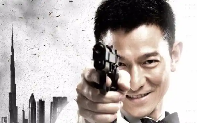 电影中刘德华拿枪瞬间,一个把帅气溶入生命中的男人