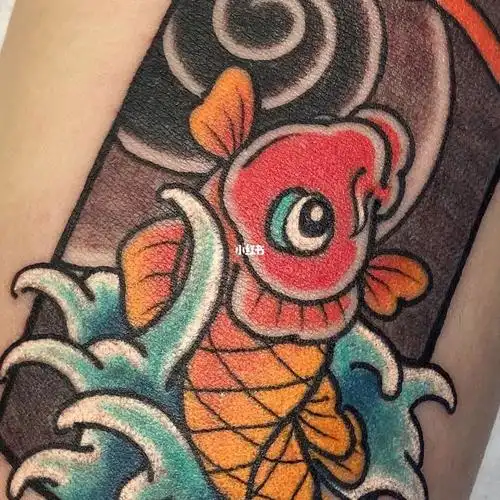 日式传统纹身锦鲤御守