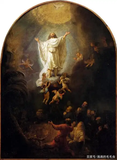 伦勃朗晚年生活困难,家产被拍卖,油画作品买主不多,只有宗教题材的