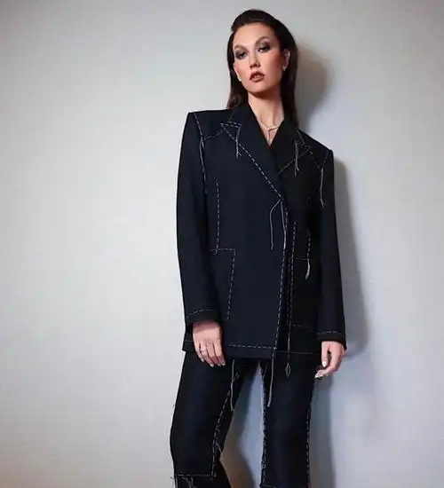 跟着超模学穿搭基础款也能穿出高级感karliekloss私服来咯