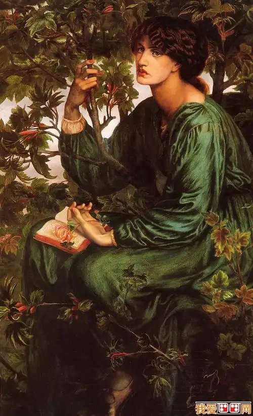 象征主义的先驱罗塞蒂人物油画赏析(3)_世界名画_百科_我爱画画网_一