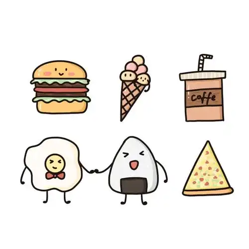 可爱食物简笔画