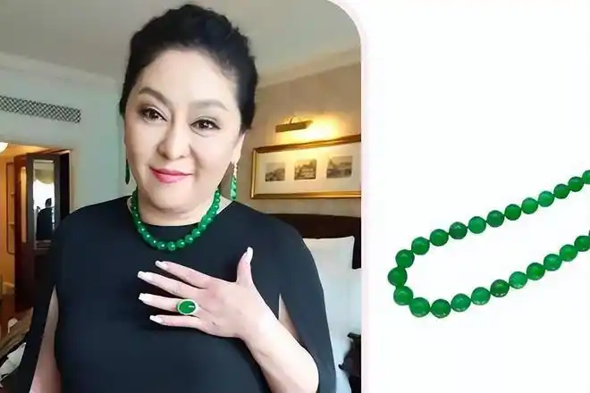 向太陈岚晒2岁孙女,翡翠手链亮了,网友:现在投胎还来得及吗?_网易订阅