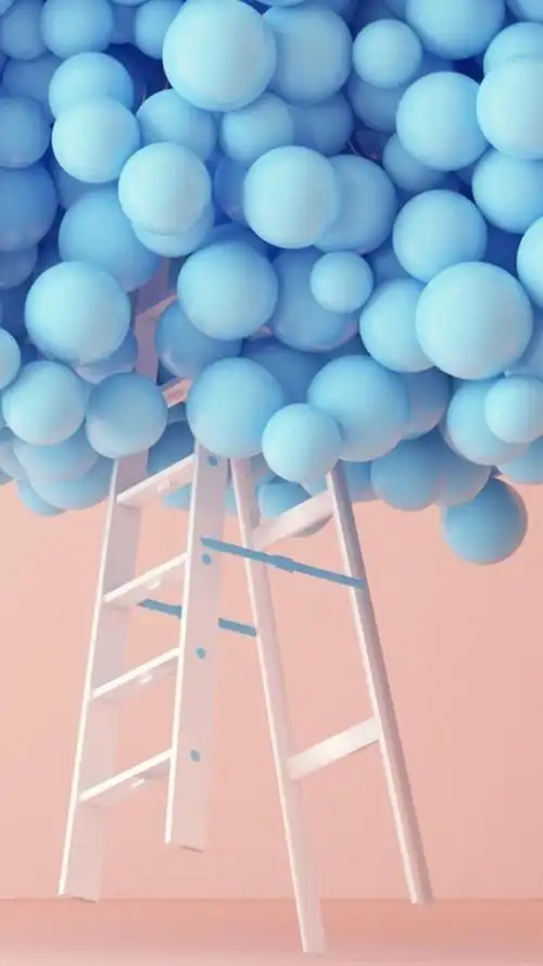 粉蓝色 手机壁纸