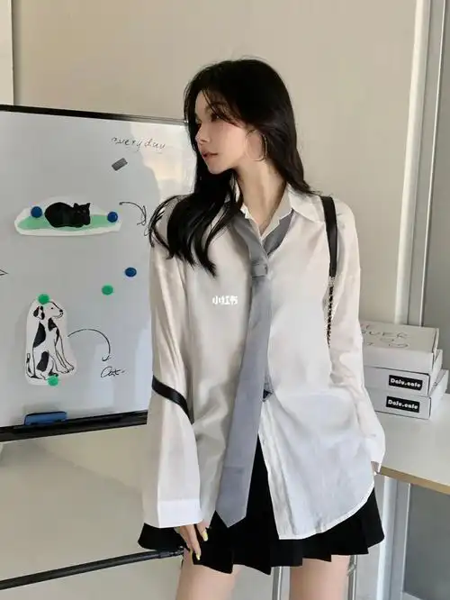 白衬衫穿搭  #初秋衬衫搭配  #来拍照了  #广州拍照  #拍照姿势