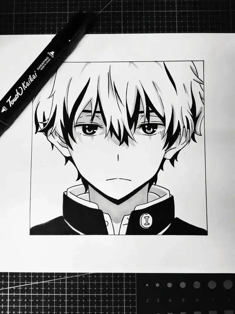 折木奉太郎绘画教程.#手绘 #动漫手绘 #二次元 - 抖音