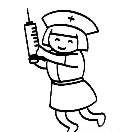 打针的护士简笔画怎么画?