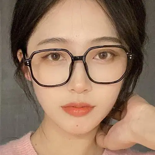 眼镜镜框黑框近视近视眼女大圆脸大脸显瘦显脸防蓝光镜