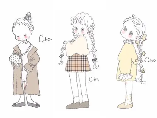 粉嫩少女心简笔画图片 小仙女简笔画图片