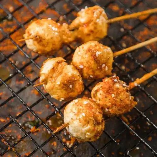 波波bobo 墨鱼丸168g 鱼丸 墨鱼浆含量约79% 约8颗 丸串 火锅食材 关