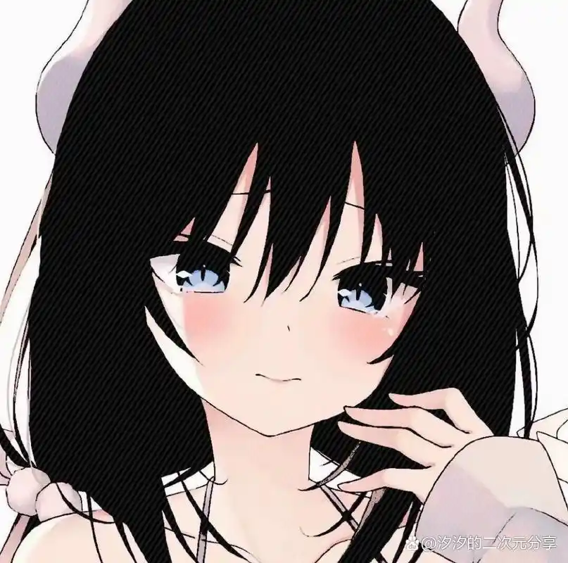 一组很有个性的黑发动漫小姐姐头像,喜欢点赞留言哦