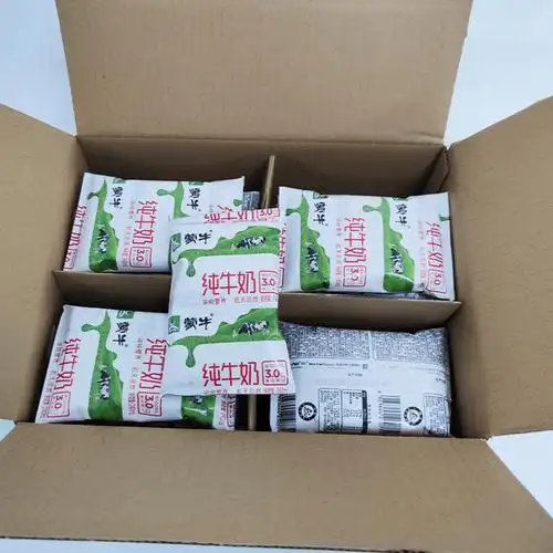 7月4蒙牛纯牛奶纸袋装240ml*16袋无菌枕牛奶整箱批特价学生早餐