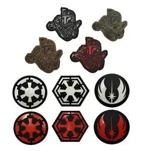 星球大战赏金猎人标志徽章ir面料反光 夜光魔术贴臂章包贴士气章