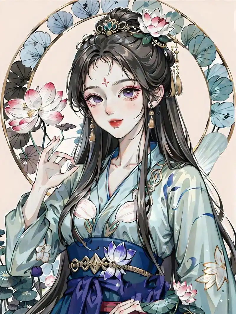 绘画素材 | 国风动漫少女