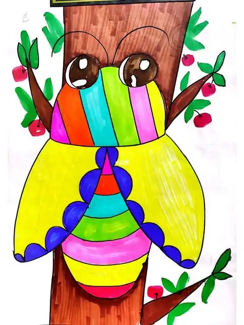 昆虫儿童画适合6岁左右