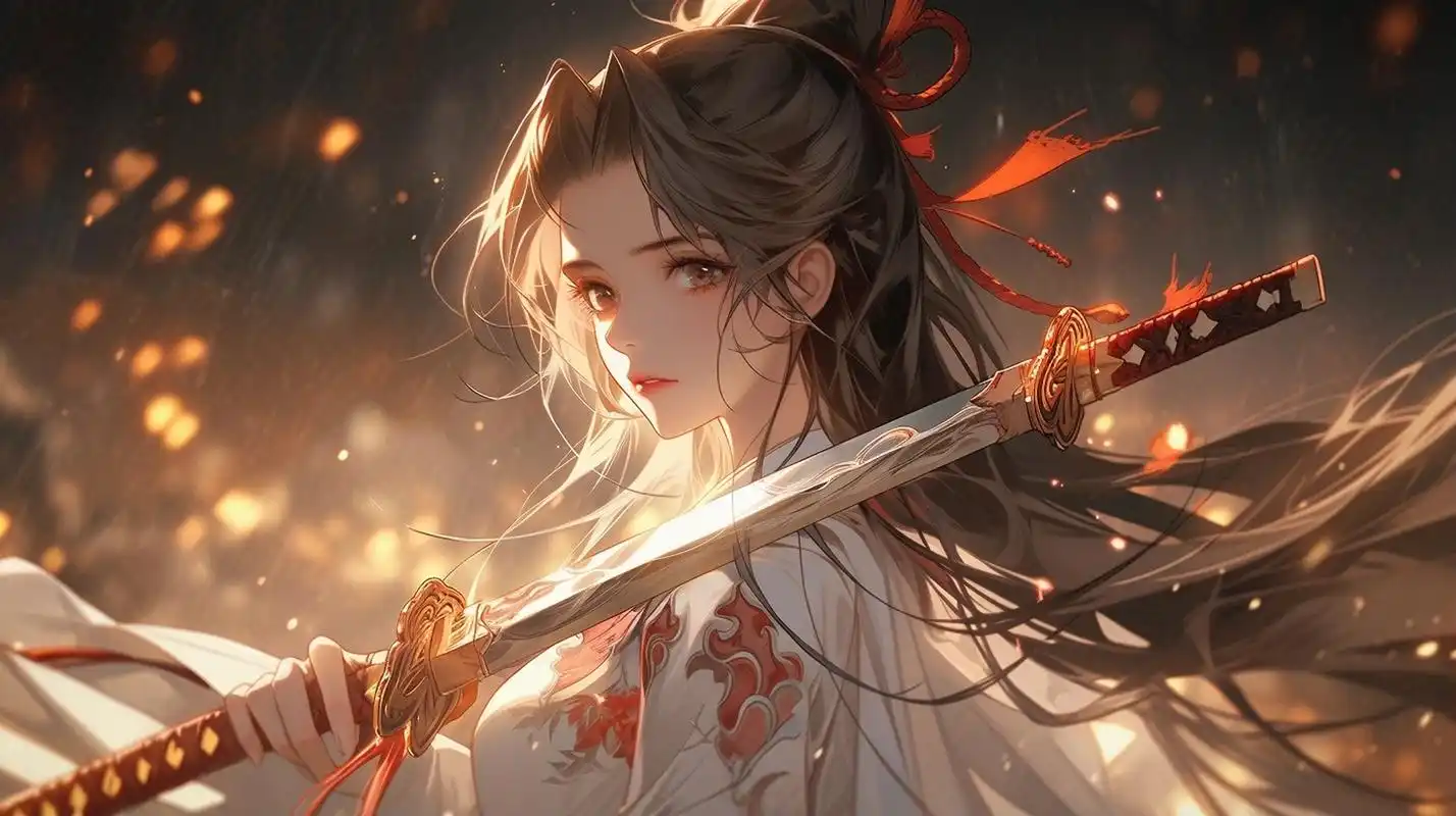 电脑壁纸# #二次元美图# #美女# #二次元# #古风美女# 执剑江湖