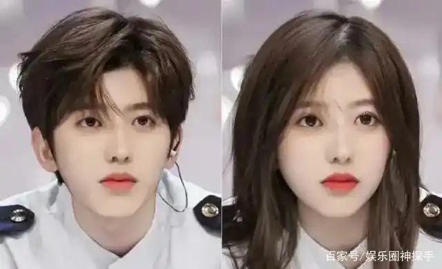 男神蔡徐坤穿上女装后则变身初恋女神,清新绝美的脸庞,飘逸的长发都是