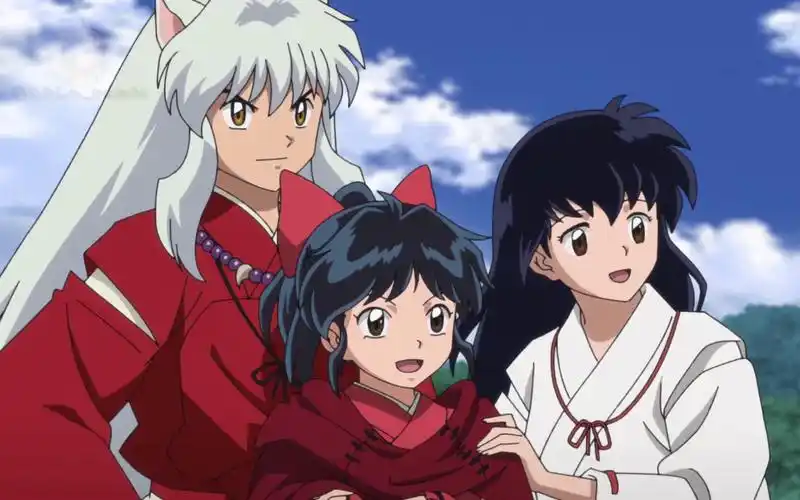 [半妖的夜叉姬]迎来大完结却以泪喜面 杀殿和犬夜叉与孩子家人团圆