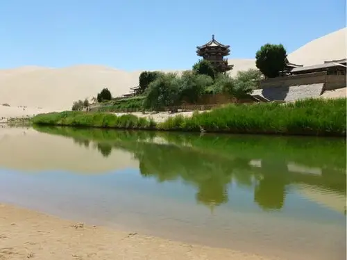 想啊,念啊,月牙泉!图片386,甘肃省旅游景点,风景名胜 - 蚂蜂窝图库