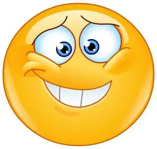 尴尬的不安全的表情照片