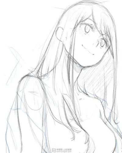 构图练习之草稿绘制—动漫人物构图基础的练习