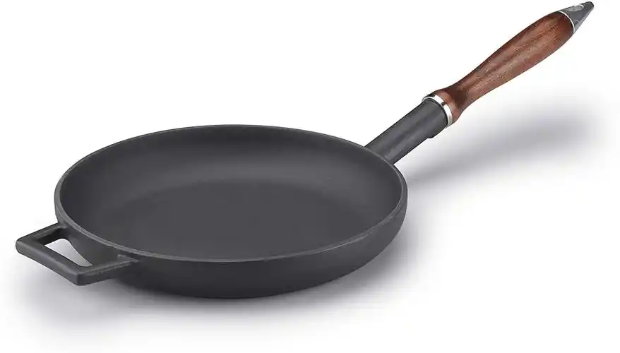 pentole agnelli slow cook 平底锅带手柄木质 黑色 24 cm