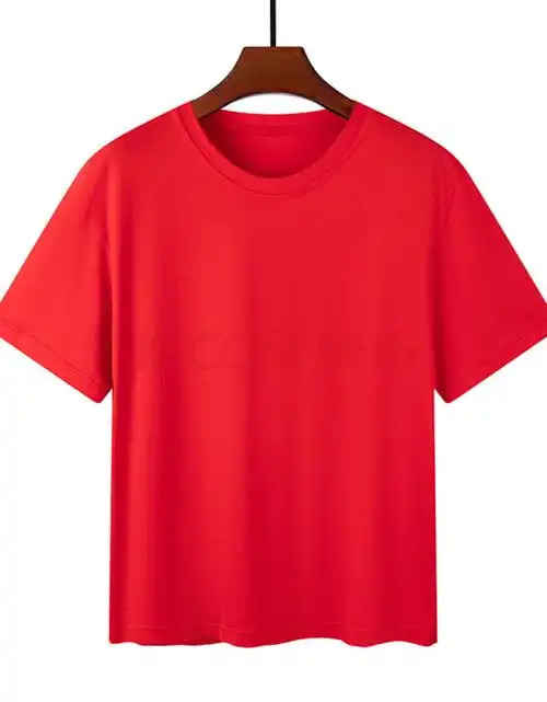 棉短袖t恤女2020新款宽松夏季ins潮女装网红火上衣服半袖体恤 红色 m