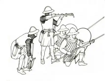 怎么画出简单的高帽子的英国士兵卡通简笔画图片了上面这张打仗简笔画