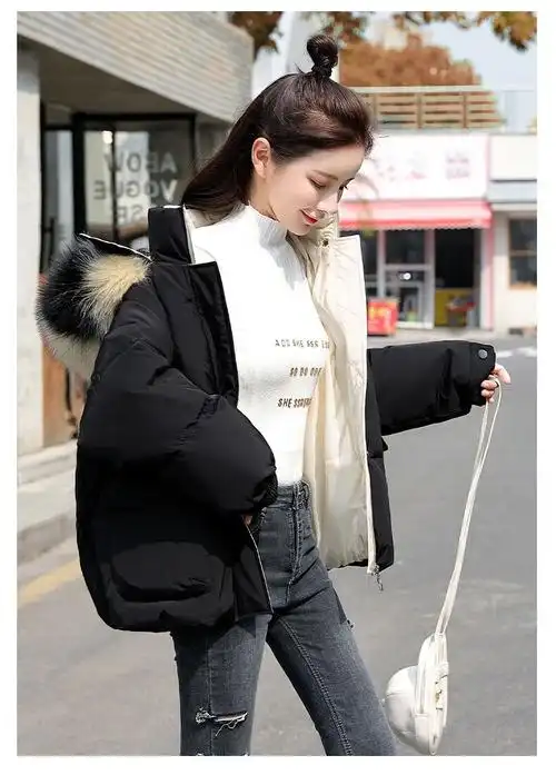 aemape新年战袍冬装棉服女2023年新款韩版时尚气质外套宽松棉衣小棉袄