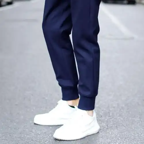 男士休闲裤长裤薄款青年宽松男裤子松紧系带运动裤男春秋一件代.