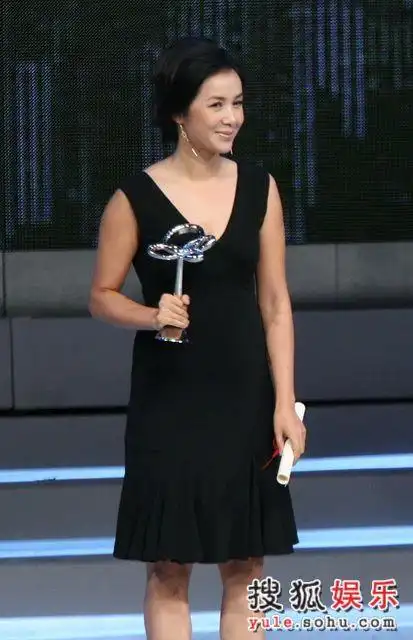 图:蒋雯丽获最佳女主角奖-登台领奖