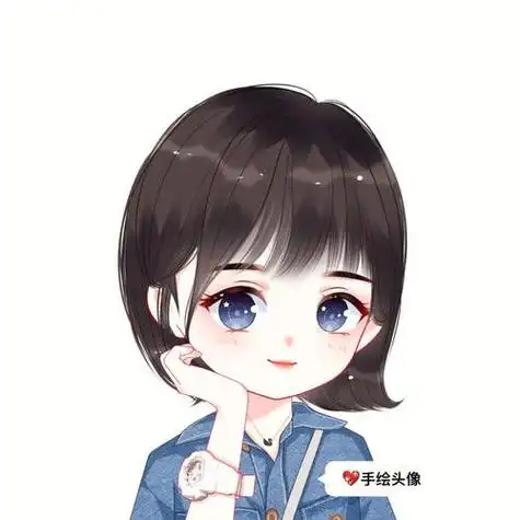 个性短发女头像卡通头像 卡通头像图片大全 -【爱个性】