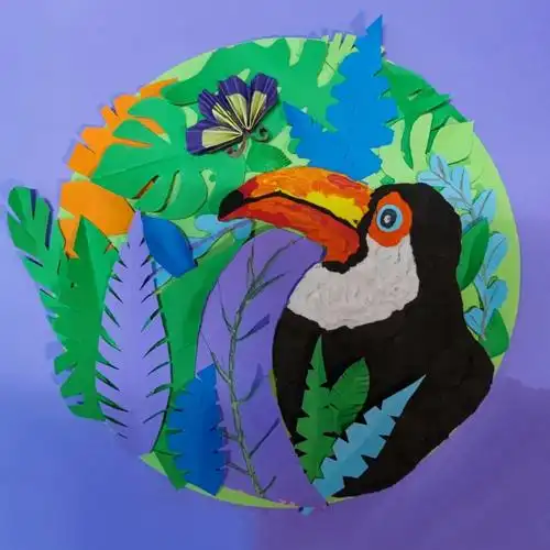 卡纸立体画去年作业