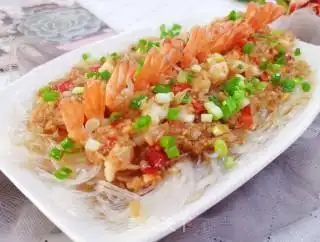 蒜蓉粉丝开背虾的做法步骤:11