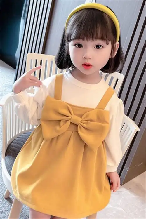 女童连衣裙春装2021新款儿童网红套装裙子超洋气小女孩韩版裙