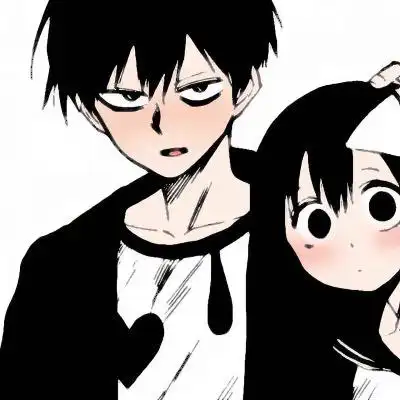 可爱温暖一左一右动漫情侣头像图片