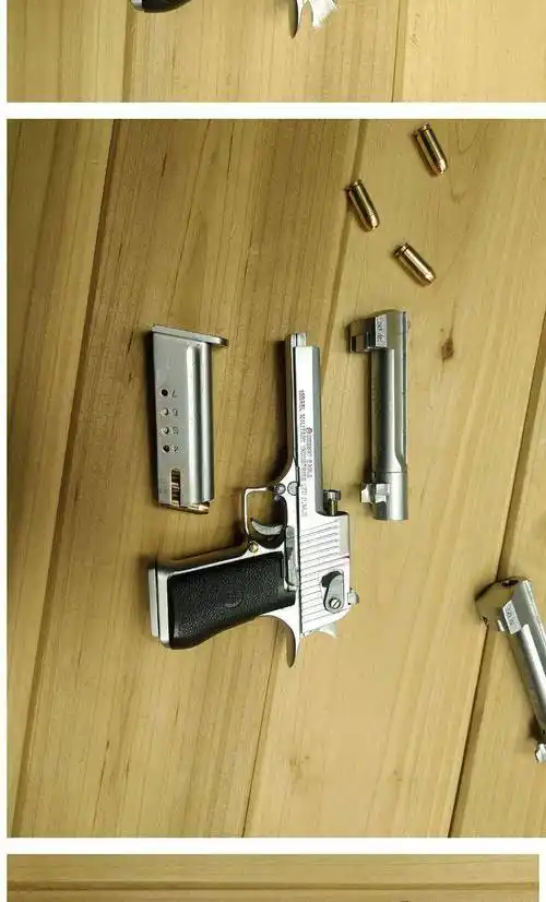 05合金帝国m92a1模型金属可拆卸抛壳不可发射玩具枪 磨砂黑 标配(6发