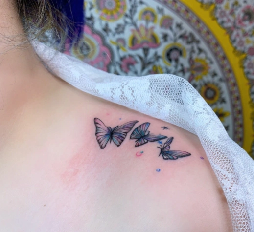 2021最新肩部纹身图集女适合女性的肩部优美纹身2