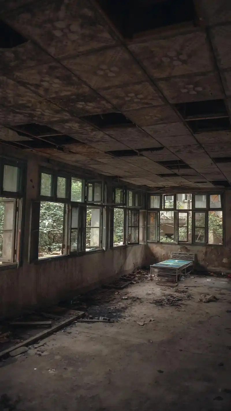 长沙有座废弃医院97荒凉又恐怖|晚上禁入.#图文伙伴计划   - 抖音