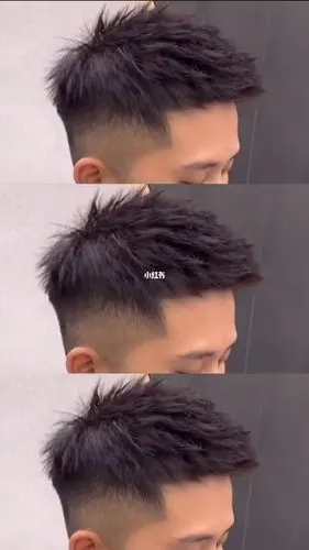 4cm立体摩根烫男生短发男生烫发男士短发男生发型摩根烫锡纸烫烟花烫