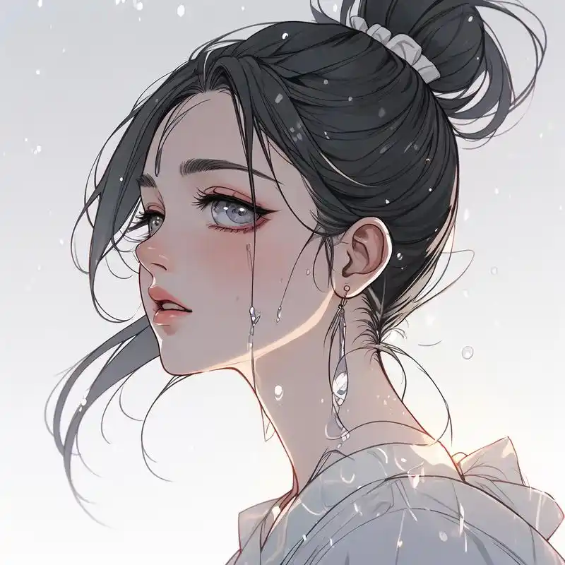 女生流泪头像💧谁看了不迷糊～ 女生流泪头像来啦!