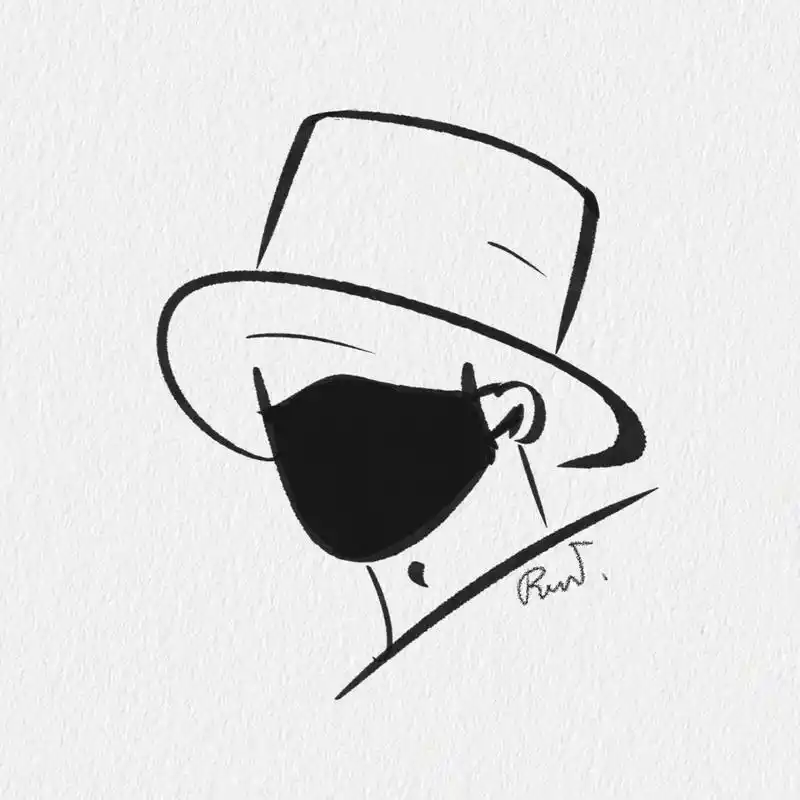 极简高级感男生头像插画 -no.