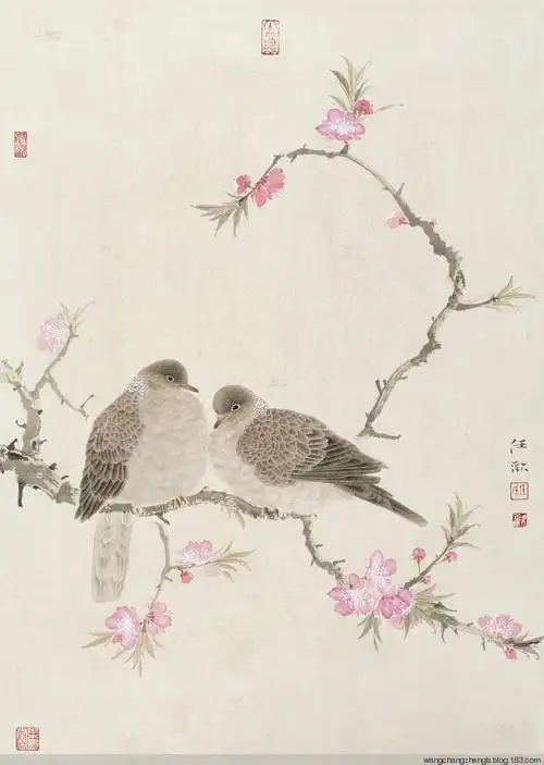 任欢花鸟作品欣赏