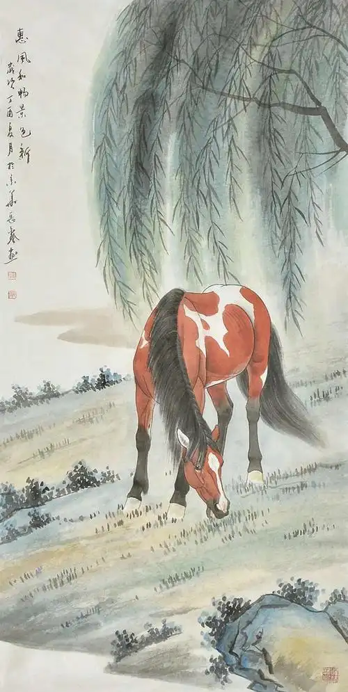 艺术家刘长鑫骏马图赏析:桀骜不驯,生机勃勃