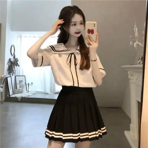 特价捡漏高档轻奢品牌大童少女孩初中高中学生百褶裙制